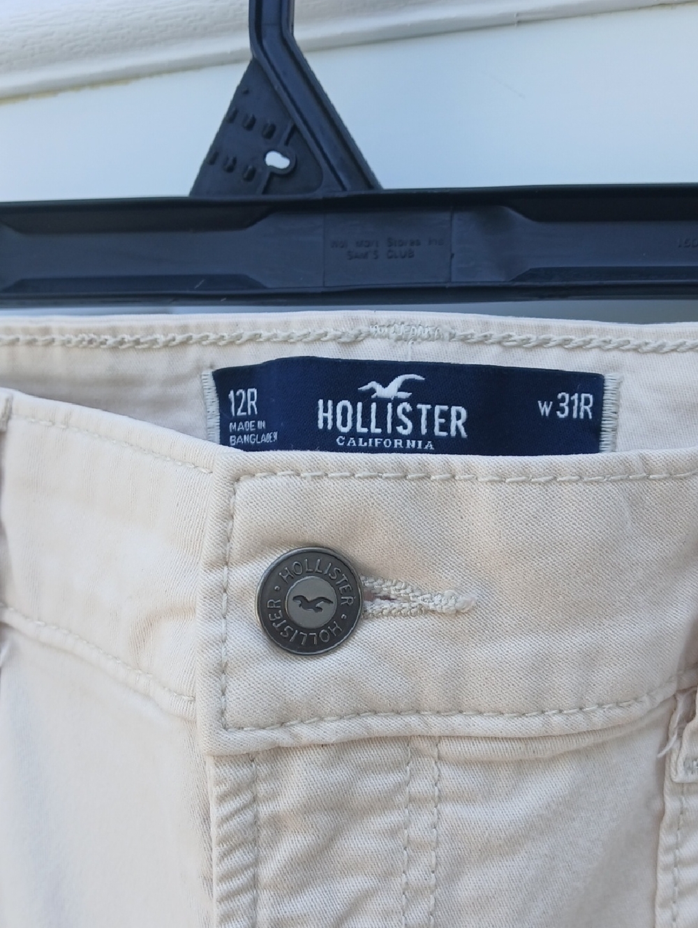 Hollister California Men's Light Beige Cargo Pants Ultra High-Rise Baggy - Picture 6 of 8